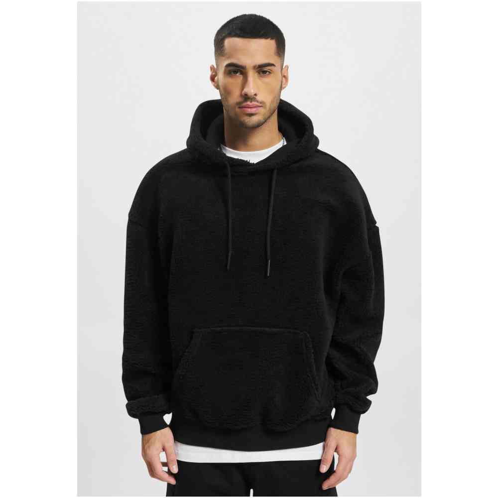 DEF - Teddy Embroidery Hoodie - Black
